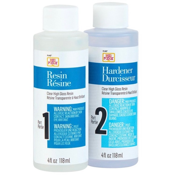 NIB Mod Podge Clear High Gloss Art Resin and Hardener, 4oz Bottles, 8oz Total - Picture 8 of 9